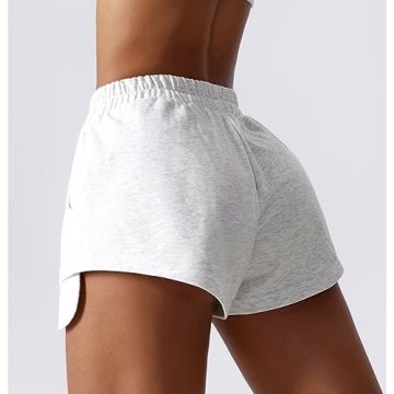 ABOCIW Women's Cotton Summer Athletic Shorts with Pockets