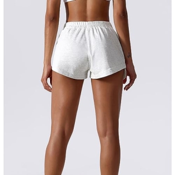 ABOCIW Women's Cotton Summer Athletic Shorts with Pockets