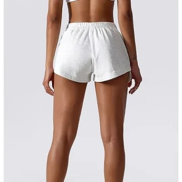 ABOCIW Women's Cotton Summer Athletic Shorts with Pockets