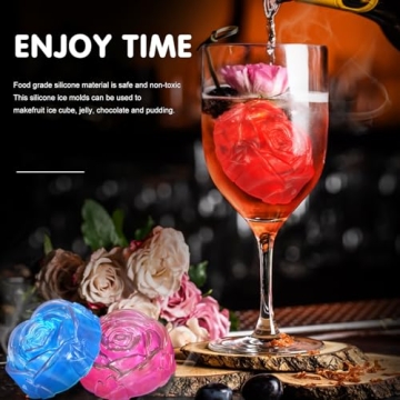 Walfos Rose Ice Cube Mold - Create Stunning Rose Shapes