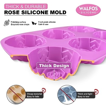 Walfos Rose Ice Cube Mold - Create Stunning Rose Shapes