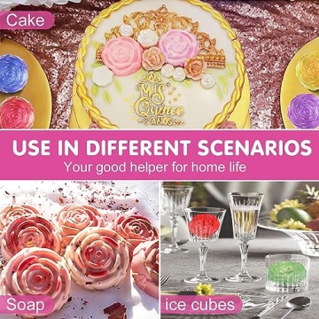 Walfos Rose Ice Cube Mold - Create Stunning Rose Shapes