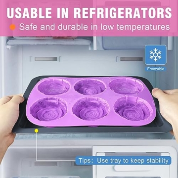 Walfos Rose Ice Cube Mold - Create Stunning Rose Shapes