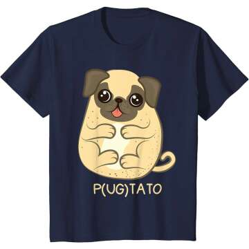 Pugtato Pug Potato Dog Lover T-Shirt - Perfect Gift Idea