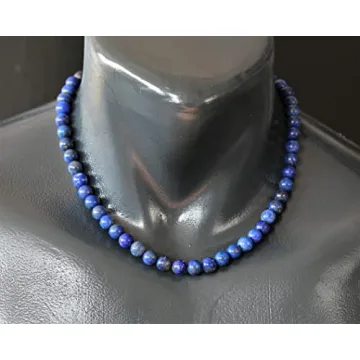 Lapis Lazuli Beaded Chakra Necklace for Wisdom and Truth