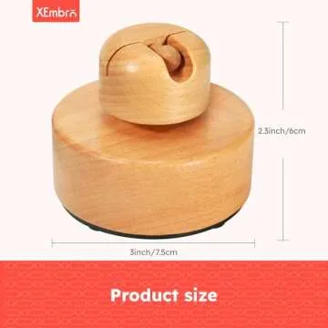 XEmbro Electric Embroidery Floss Bobbin Winder - Beech Embroidery Floss Cross Stitch Thread Winder - Bobbin Winder Machine for Embroidery Work and Sewing Project