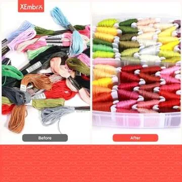 XEmbro Electric Embroidery Floss Bobbin Winder - Beech Embroidery Floss Cross Stitch Thread Winder - Bobbin Winder Machine for Embroidery Work and Sewing Project