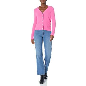 The Drop Women's Francine V-Neck Button-Front Cozy Cardigan