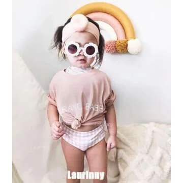 Laurinny Toddler Flower Sunglasses for Girls Boys - Cute UV400 Protection
