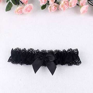 Lingerie Garter Belt Sets Black Bridal Garter Set for Wedding Bridal Garters Toss Away