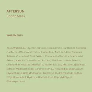 Pixi Beauty Aftersun Sheet Mask - Instant Calming Treatment