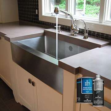 Surecrete XS-327 Concrete Countertop Sealer Matte Finish Food Safe Water Based (100 ft²) 1 Quart