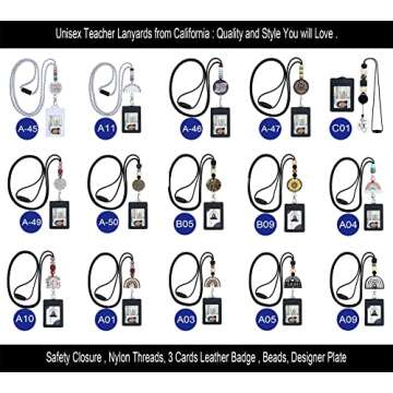 Durable and Cute ABAMERICA Lanyards for Teachers and Nurses