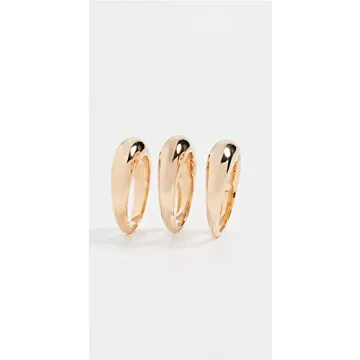 Soko Women's Gold Fanned Stacking Rings Set of 6