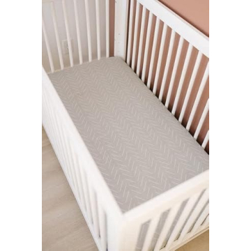 Desert Sage Muslin Crib Sheet by Mebie Baby, Soft & Durable