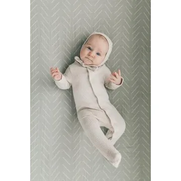 Desert Sage Muslin Crib Sheet by Mebie Baby, Soft & Durable