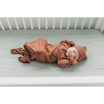 Desert Sage Muslin Crib Sheet by Mebie Baby, Soft & Durable