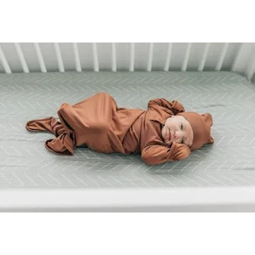 Desert Sage Muslin Crib Sheet by Mebie Baby, Soft & Durable
