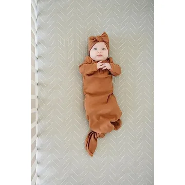 Desert Sage Muslin Crib Sheet by Mebie Baby, Soft & Durable