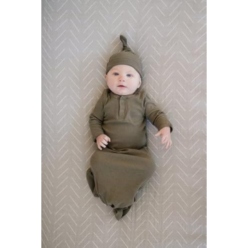 Desert Sage Muslin Crib Sheet by Mebie Baby, Soft & Durable