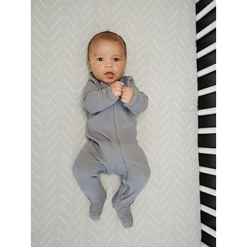 Desert Sage Muslin Crib Sheet by Mebie Baby, Soft & Durable