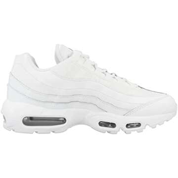 NIKE Women's Running Shoe, White Black White, 8.5