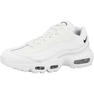 NIKE Women's Running Shoe, White Black White, 8.5