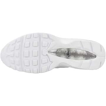 NIKE Women's Running Shoe, White Black White, 8.5