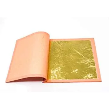 Slofoodgroup 24 Karat Edible Gold Leaf Sheets for Crafting