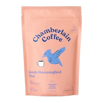 Chamberlain Coffee Gentle Hummingbird Chai Mix - Warm, Aromatic Vegan Chai with Oat Milk, Vanilla & ...