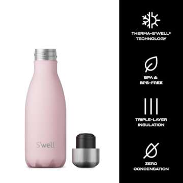 S'well 9oz Water Bottle with Triple Layer Insulation