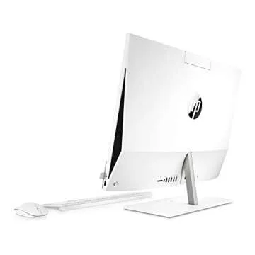 HP Pavilion 27-inch All-in-One Desktop, 10th Gen Intel i7-10700T Processor, 16 GB RAM, 1 TB SSD Storage, Full HD IPS Touchscreen, Windows 10 Home, Wireless Keyboard and Mouse Combo (27-d0080, 2020)