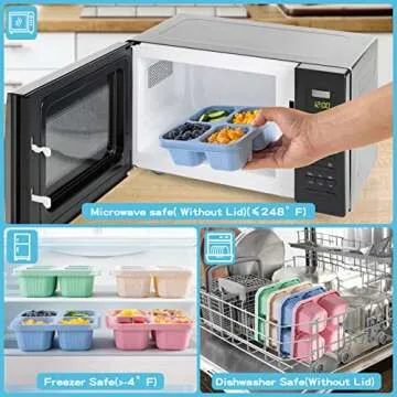 T TRIPLOG Bento Snack Boxes for Kids and Adults