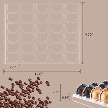 Stylish SUMERFLOS Coffee Pod Holder for 60 Pods