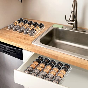 Stylish SUMERFLOS Coffee Pod Holder for 60 Pods