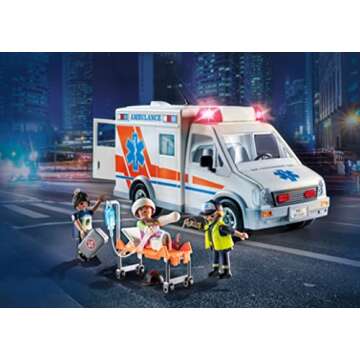 Playmobil Ambulance with Accessories and 3 Figures