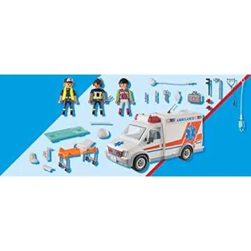 Playmobil Ambulance with Accessories and 3 Figures