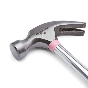 Amazon Basics 8 oz Hammer, Pink
