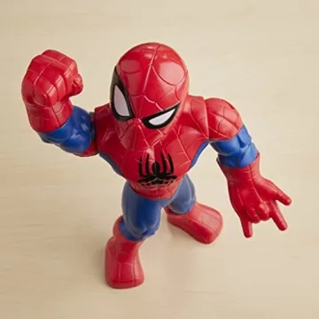 Playskool Heroes Marvel Super Hero Adventures Mega Mighties Spider-Man Collectible 10" Action Figure, Toys for Kids Ages 3 & Up