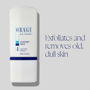 Obagi Nu-Derm Exfoderm Forte – Advanced, Lightweight Exfoliating Lotion with Glycolic and Lactic Acids (AHA) – For Normal to Oily Skin Types – 2 oz