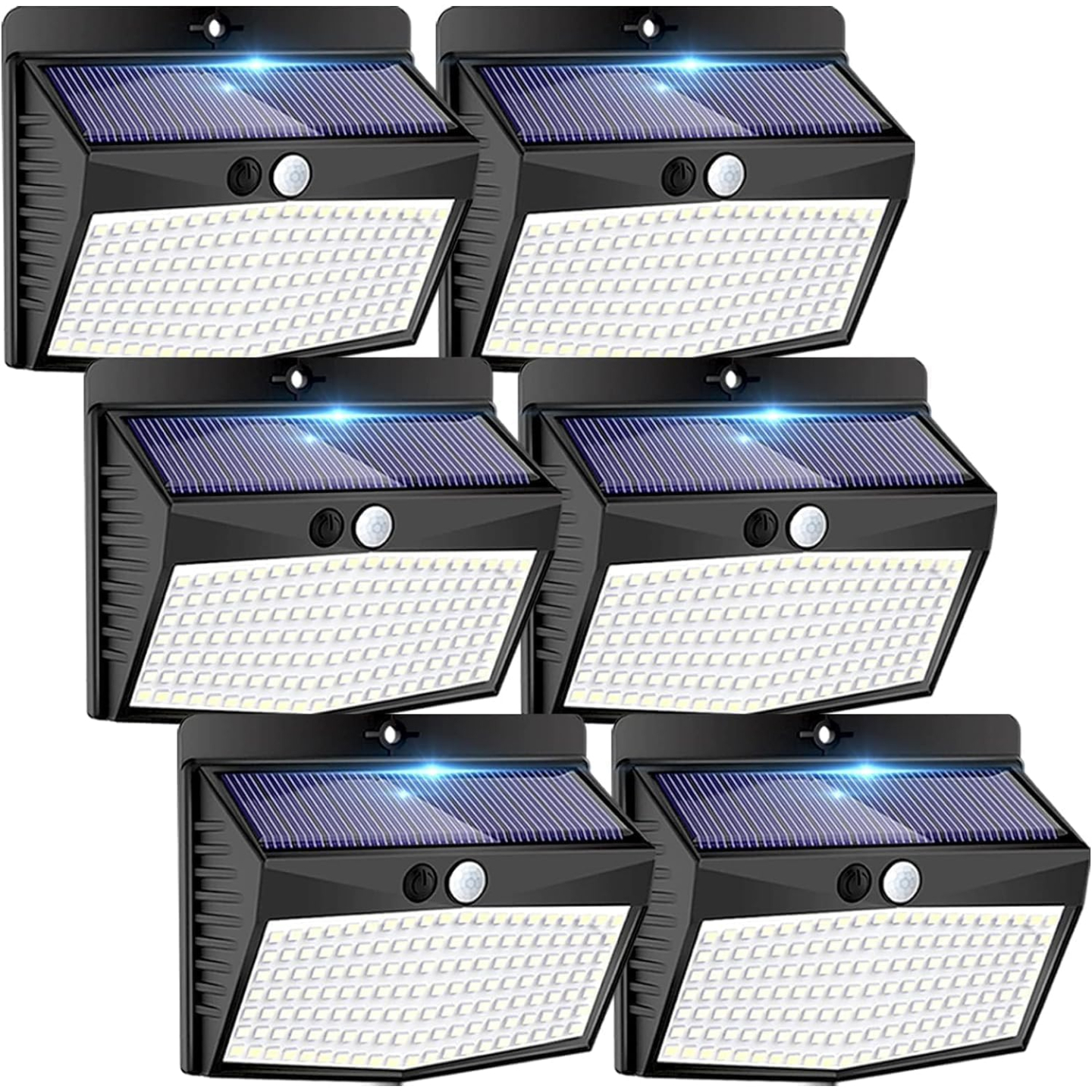 Solar Outdoor Motion Sensor Lights - 6 Pack Waterproof