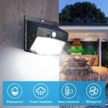 Solar Outdoor Motion Sensor Lights - 6 Pack Waterproof