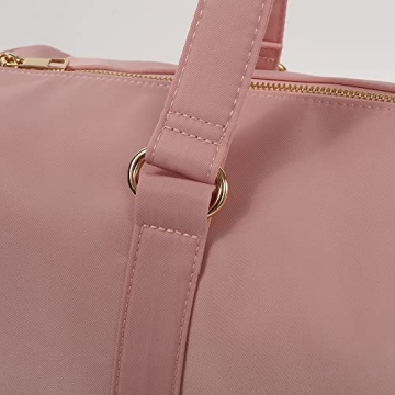 Kaymey Young Teens Travel Duffel Weekender Bag,Weekend Sports Gym Bag Travel Men Womens (9#Pink)