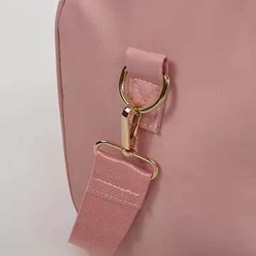 Kaymey Young Teens Travel Duffel Weekender Bag,Weekend Sports Gym Bag Travel Men Womens (9#Pink)