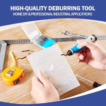 MAVAST Silicone Deburring Tool with 21 High-Speed Steel Blades Blue