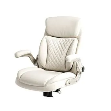 Stylish Ergonomic Desk Chair with Flip-up Armrests