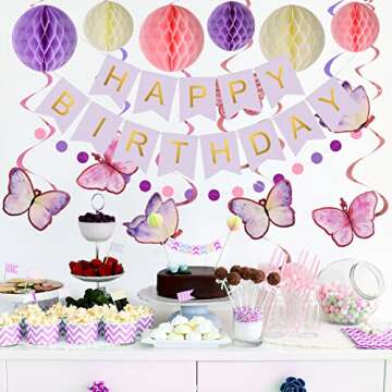 Meowtastic Birthday Decorations Set – Vibrant and Easy to Assemble!