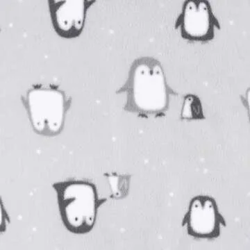 Gerber Unisex Baby Toddler Flame Resistant Fleece Footed Holiday Pajamas 2-Pack, Grey Snowmen