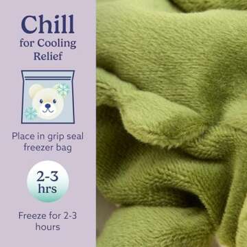 warmies Junior Microwavable & Weighted Stuffed Animals, Alligator - Heated Stuffed Animal Plushie for Warmth & Comfort - Cute Soft Plush Toys for Adults & Children (Boys, Girls, Babies & Toddlers)