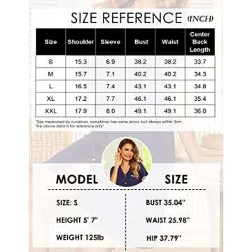 Ekouaer Nightgowns for Women Button Down Pajamas Tops Short Sleeve Sleepwear V-Neck Sleepwear Black S